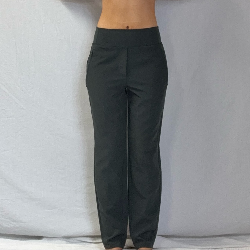 Women's Black Straight-Leg Ponte Pants